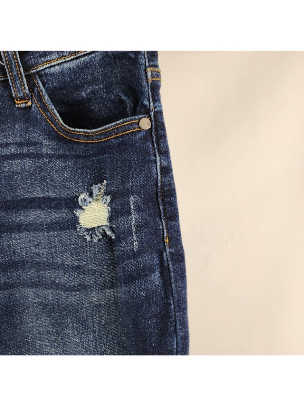 SOLD OUT Judy Blue Jeans Womens 9/29 Blue Slim Fit Distressed JB82104DK (29x29) - Picture 8 of 13